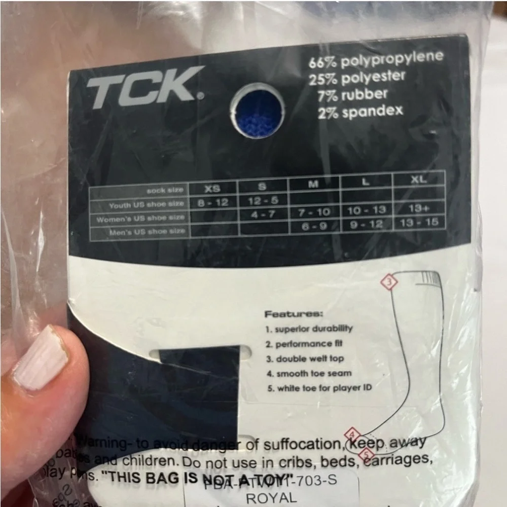 TC Kids Performance Socks - Navy